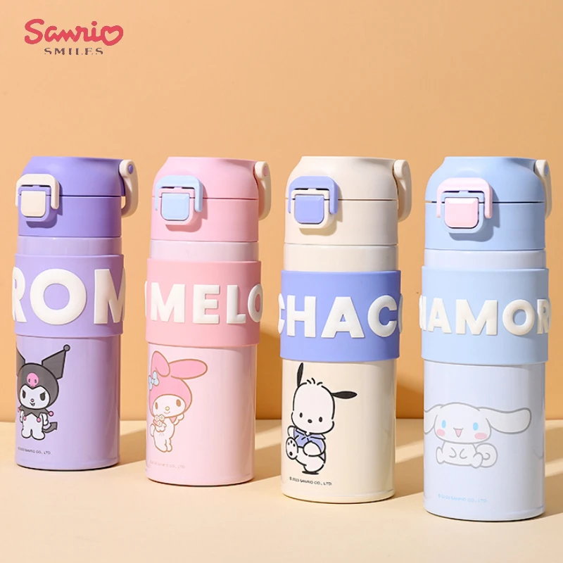 

400ml/500ml Sanrio My Melody Kuromi Thermos Mug Cute Cartoon 316 Stainless Steel Portable Travel Water Bottle Kawaii Cups Gift