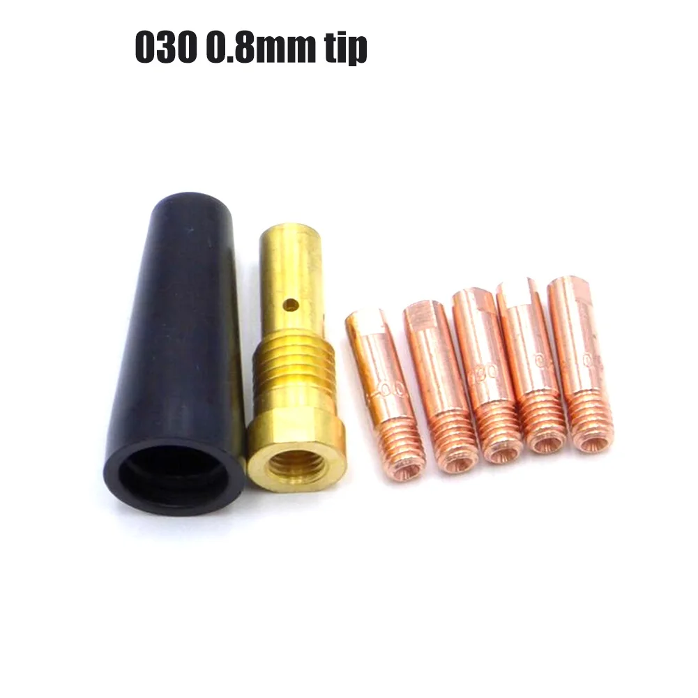 7PCS Gasless Nozzle Tips For Century FC90 Flux-Cored Wire Feed 030/035 0.8mm MIG Welder Nozzle K3493-1 Torch Welding Accessories simple welding rods