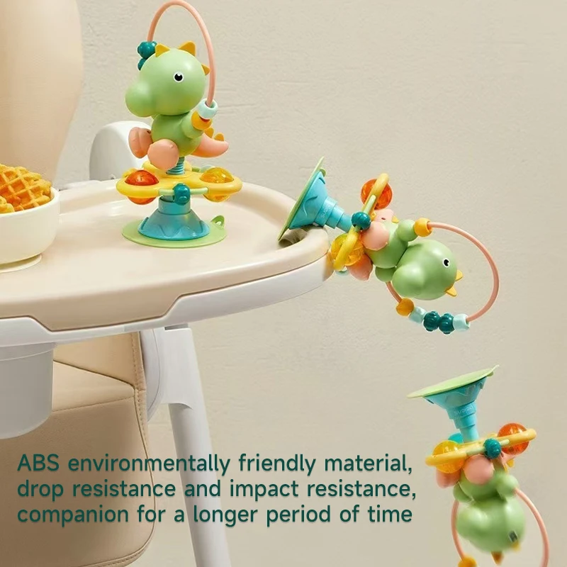 Baby High Chair Toy Rattles Set Fun Montessori Baby Dining Table Suction Cup Toys Early Development Fine Motor Skills Toy Gifts - 6