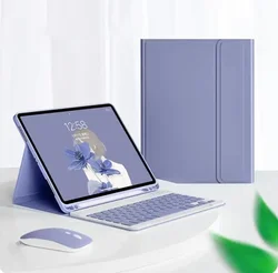 Magnetic Tablet Keyboard Case with Stand Cover - Pro11 2022 2021 2020 (PURPLE)