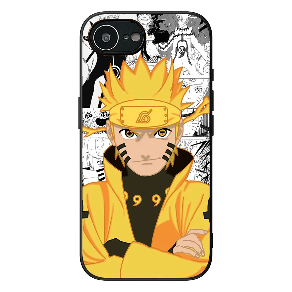 Naruto Themed Phone Case Featuring Namikaze Minato and Kakashi