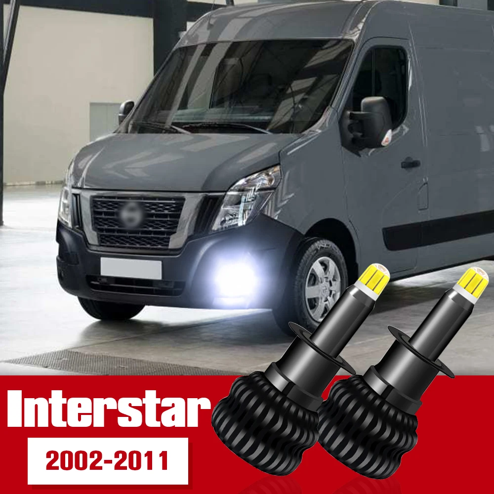 

2pcs Front Fog Light Accessories LED Bulb Lamp For Nissan Interstar 2002-2011 2003 2004 2005 2006 2007 2008 2009 2010