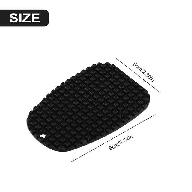 Non-slip Motorcycle Plastic Kickstand Side Kick Stand Pad Motorbike Parking Plate Base Extension Pad Extender Foot Side Stand ﻿ 2