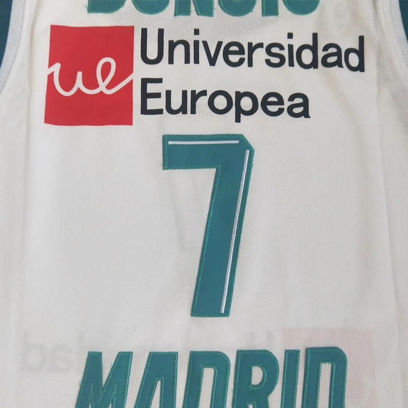 Basketball Jerseys Basketball jerseys TEKA 7 DONCIC Sewing embroidery Outdoor sportswear Hip hop culture WHITE big size