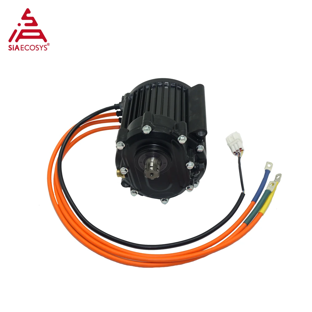 QS Motor QS120 60H 2000W V3 72V Mid Drive Motor with 1:2.35 Gearbox for Electric Motorcycle