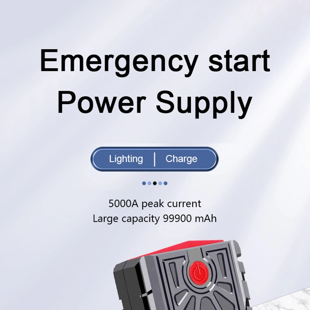 BUTURE 5000A Jump Starter 160W DC Quick Charge 26800 mAh Car Power Bank  Portable For Emergency Booster Starting Device - AliExpress