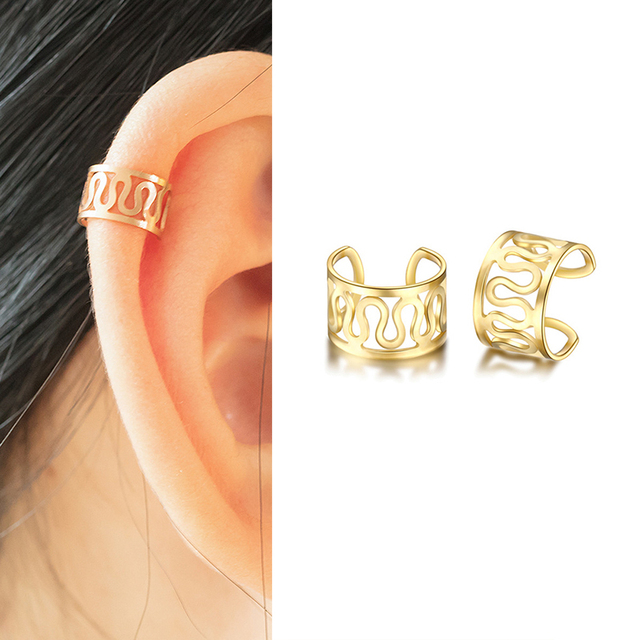 Simple Cross Clip Earrings For Women Girls Cute Pearl Cubic Zirconia Ear Cuff Clip Without Piercing Jewerly