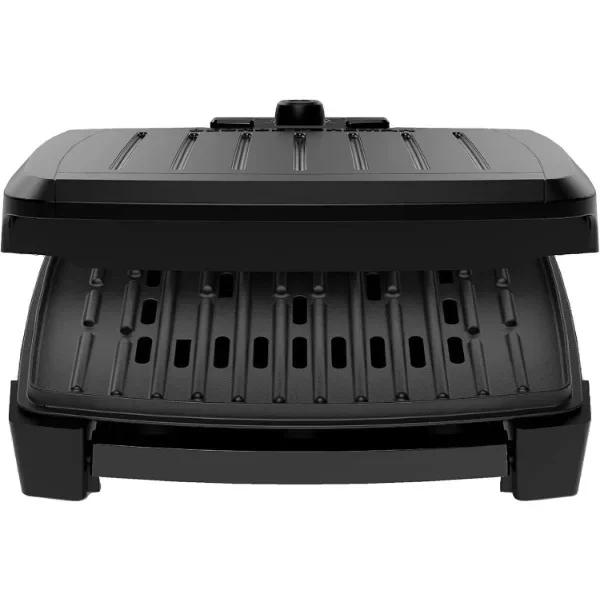 NEW GEORGE FOREMAN® Contact Submersible™ Grill, 5-Serving Grill - Adjustable Temperature Control, Black Plates 2