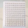 60Pairs Round White Imitation Pearl Stud Earrings For Women Men Korean Simpe Stainless Steel Push Back Ear Wholesale Jewelry Set 2