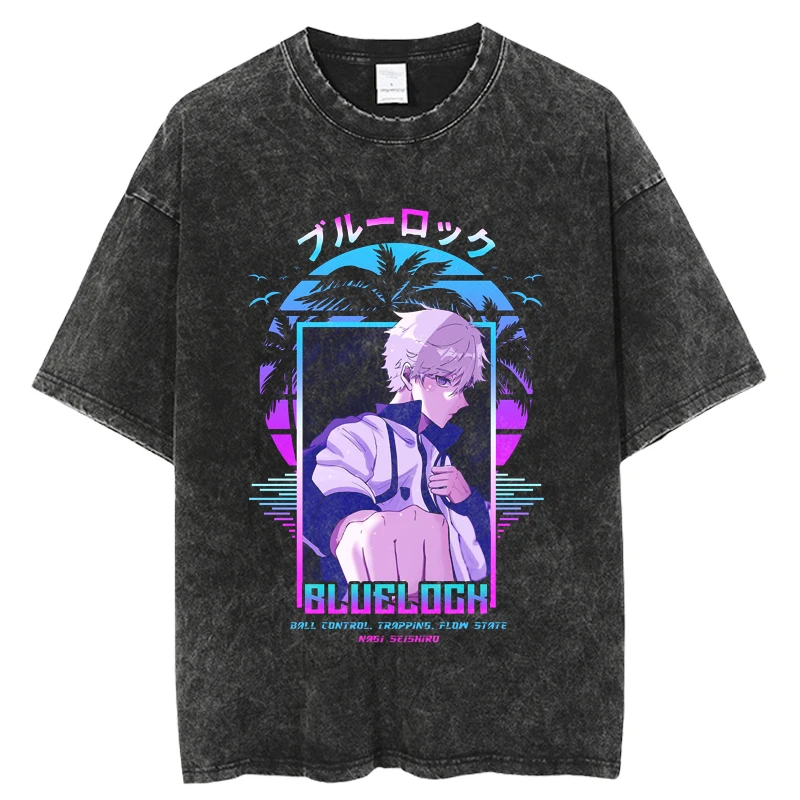 

Rurouni Kenshin Hip Hop Streetwear Washed T Shirt 2023 Men Harajuku Tshirt Summer Short Sleeve T-Shirt Cotton Casual Tops Tees