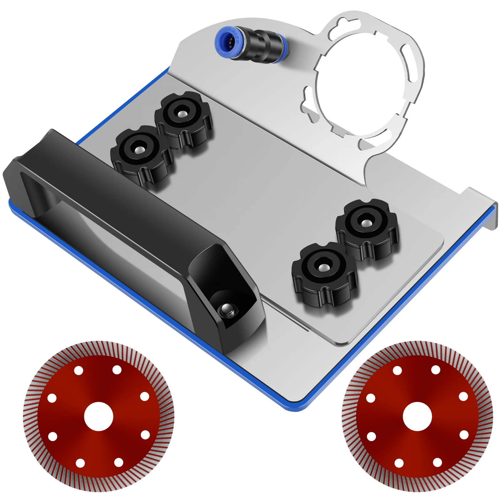 Supporto Smerigliatrice Angolare 45° - Con Tappetino Antiscivolo Per Taglio Piastrelle - Foto 9