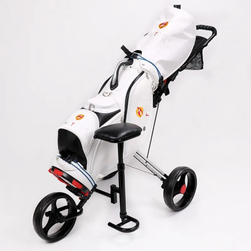 Foldable Pull-push Dual-purpose Vehicle Golf Supplies Accessories Golf Cart Trolley