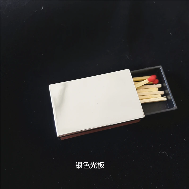 ポータブル抗圧力金属マッチ箱レトロタバコマッチケース 57*36*13