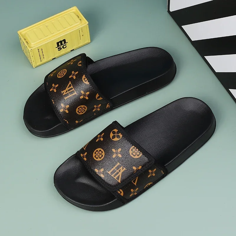 Soft slippers summer slippers anti slip sandals closed toe sandals Men's Genuine Leather Sandals Comfortable Man Sandal House Slippers Man Summer Shoes