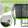 Outdoor Recreational Trampoline, Backyard Pumpkin Trampoline for Kids & Adults 4