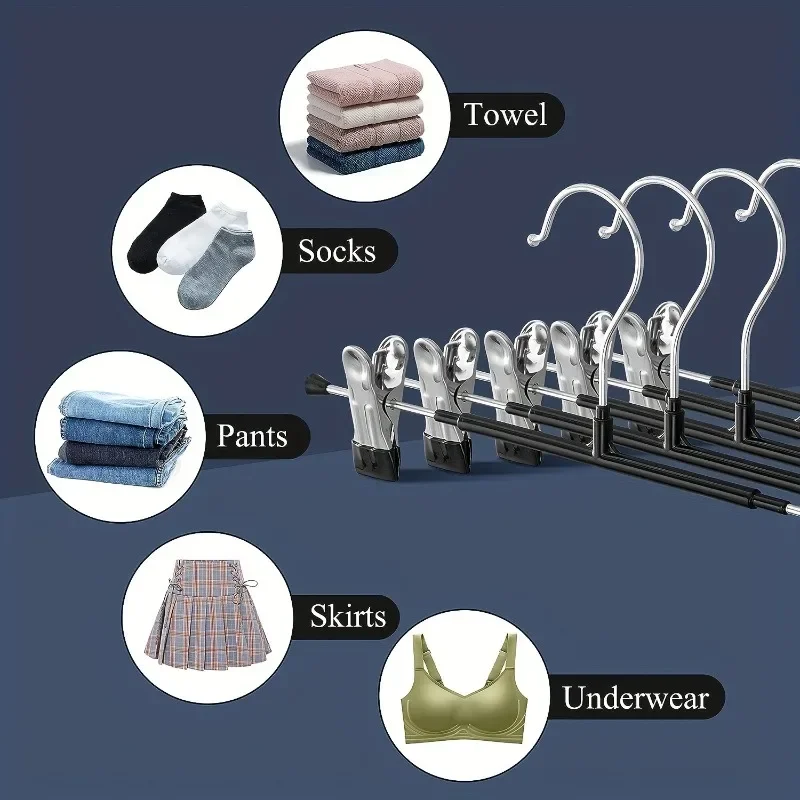 1Pc/5pcs Stainless steel storage rack clothes finishing rack