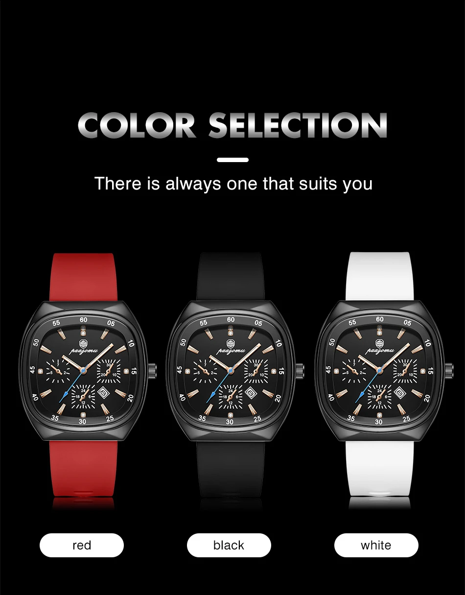 Minimalist Women's Quartz Watch Large Dial With Silicone Strap_voghion.com
