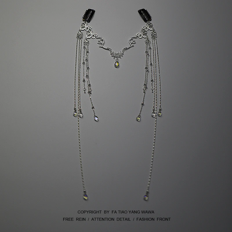 

Tassel chain cold hair accessories hair catch