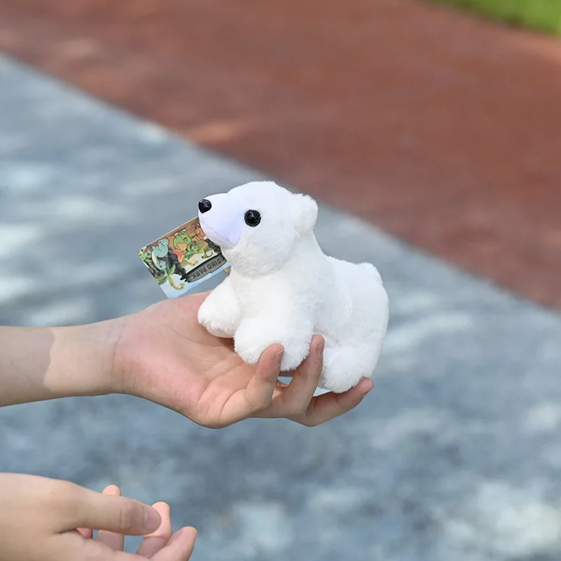 Polar Bear Cub Plush Bag Charm Keychain Doll