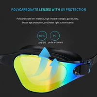 Lunettes de natation unisexes pour adultes – Lunettes de natation antibuée pour hommes et femmes – Lunettes de natation professionnelles imperméables et réglables en silicone 2