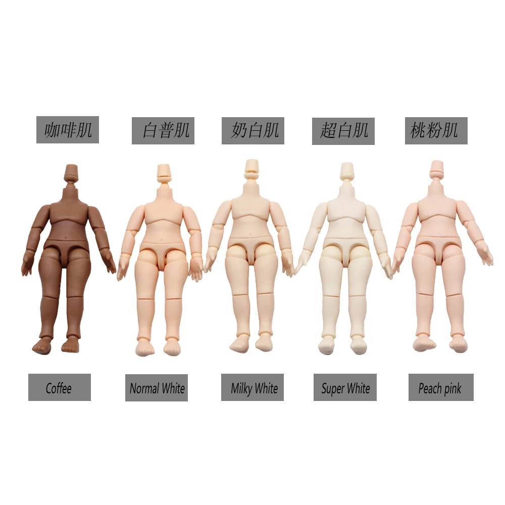 New 10cm 11cm BJD Doll toys YMY body suitable for GSC ob11 1/12 BJD doll  body spherical joint doll toy hand set doll accessories