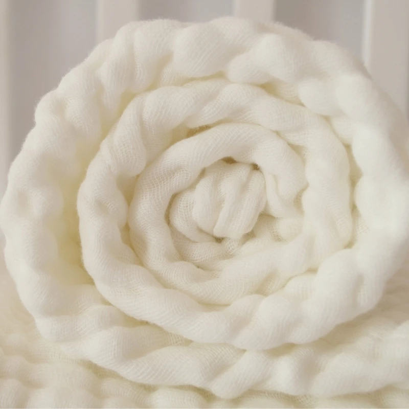 F62D Reusable Baby Muslin Blanket Infant Newborn Soft Breathable Gauze Bedding Bath Towel Shower Gifts
