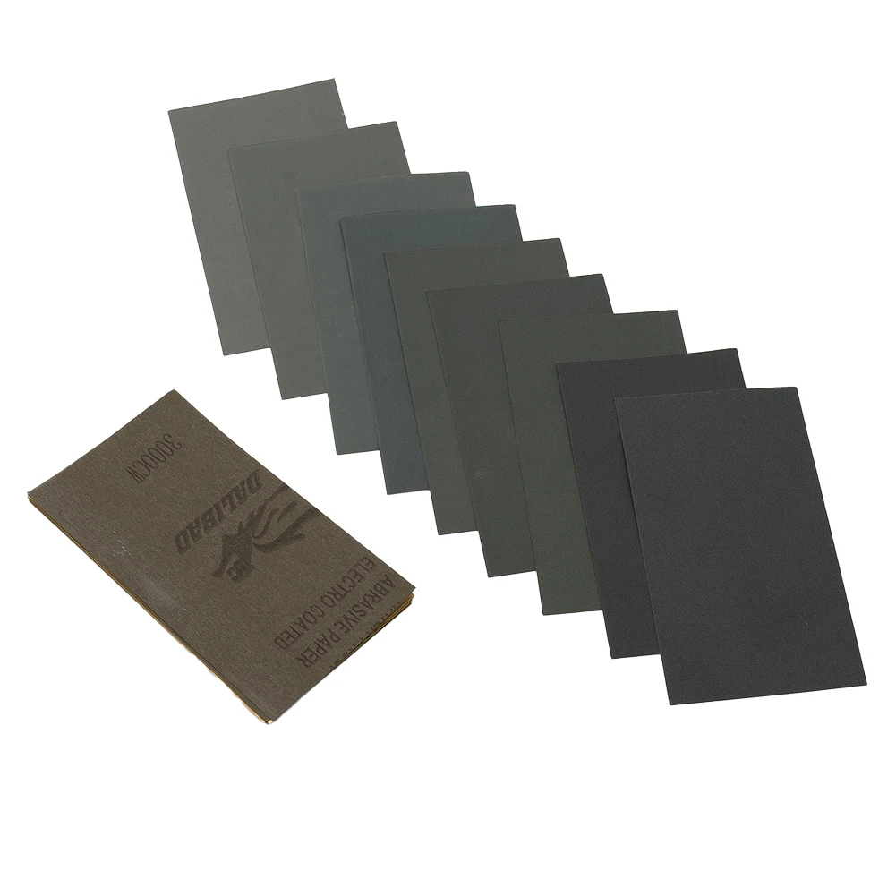 

Wet And Dry Sandpaper 400-3000grit For Polishing Metal Glass Wood Polishing Sand Paper Sanding Sheet Silicon Carbide