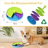 Dog Puzzle Slow Feeder Interactive Dog Puzzle Game 3 Layers Detachable Slow Eating Dog Bowl Anti-anxiety Dog Feeder Bowl 6