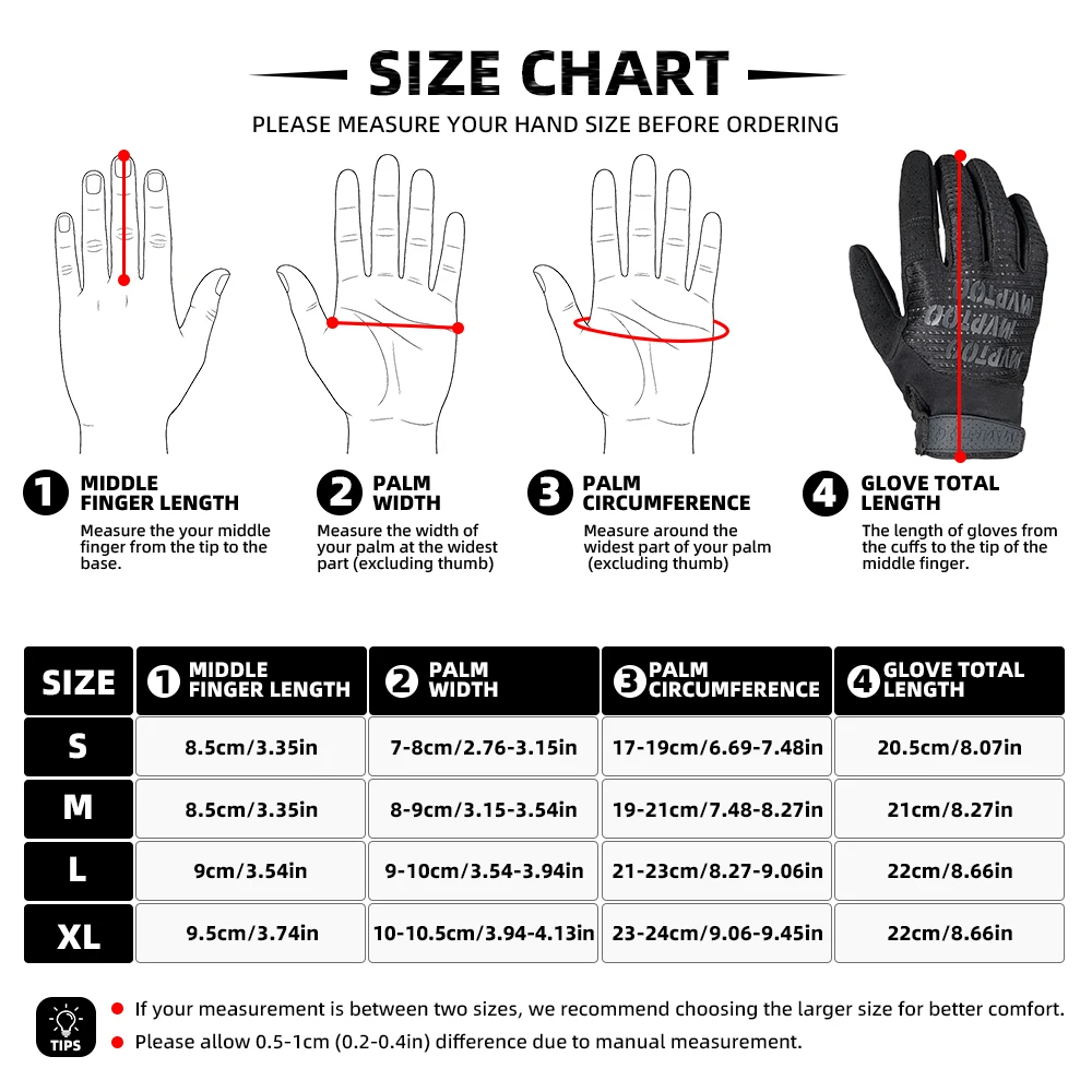 Enhanced Outdoor Tactical Gloves - Full Finger, Touch Screen Compatible, Anti-Slip Design