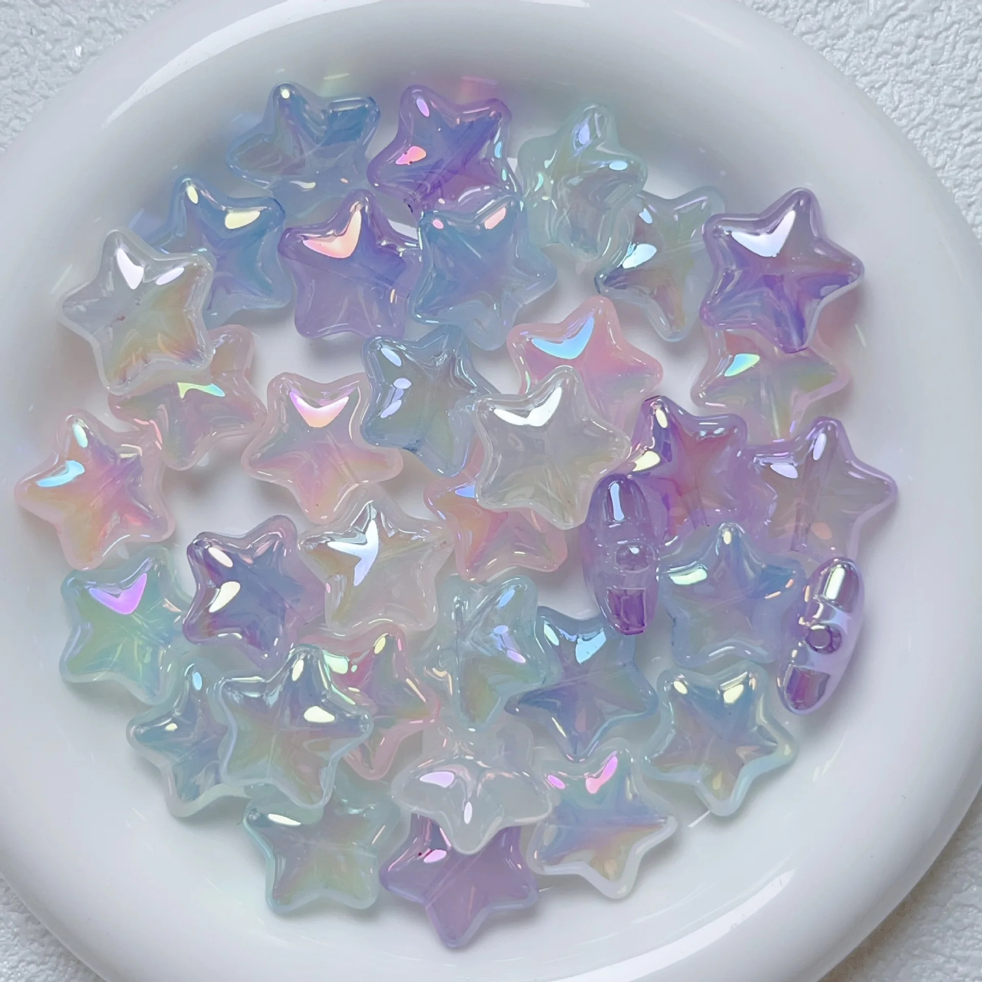 Jelly Crystal Kawaii Cute Star Beads For Jewelry Making Earrings Necklace Bracelet Charms Handmade Ornaments Hairpin Accessories stone beads glass beads plastic beads acrylic craft beads acrylic beads resin beads abs beads imitation pearl beads letter beads rice beads metallic beads metal beads wood beads