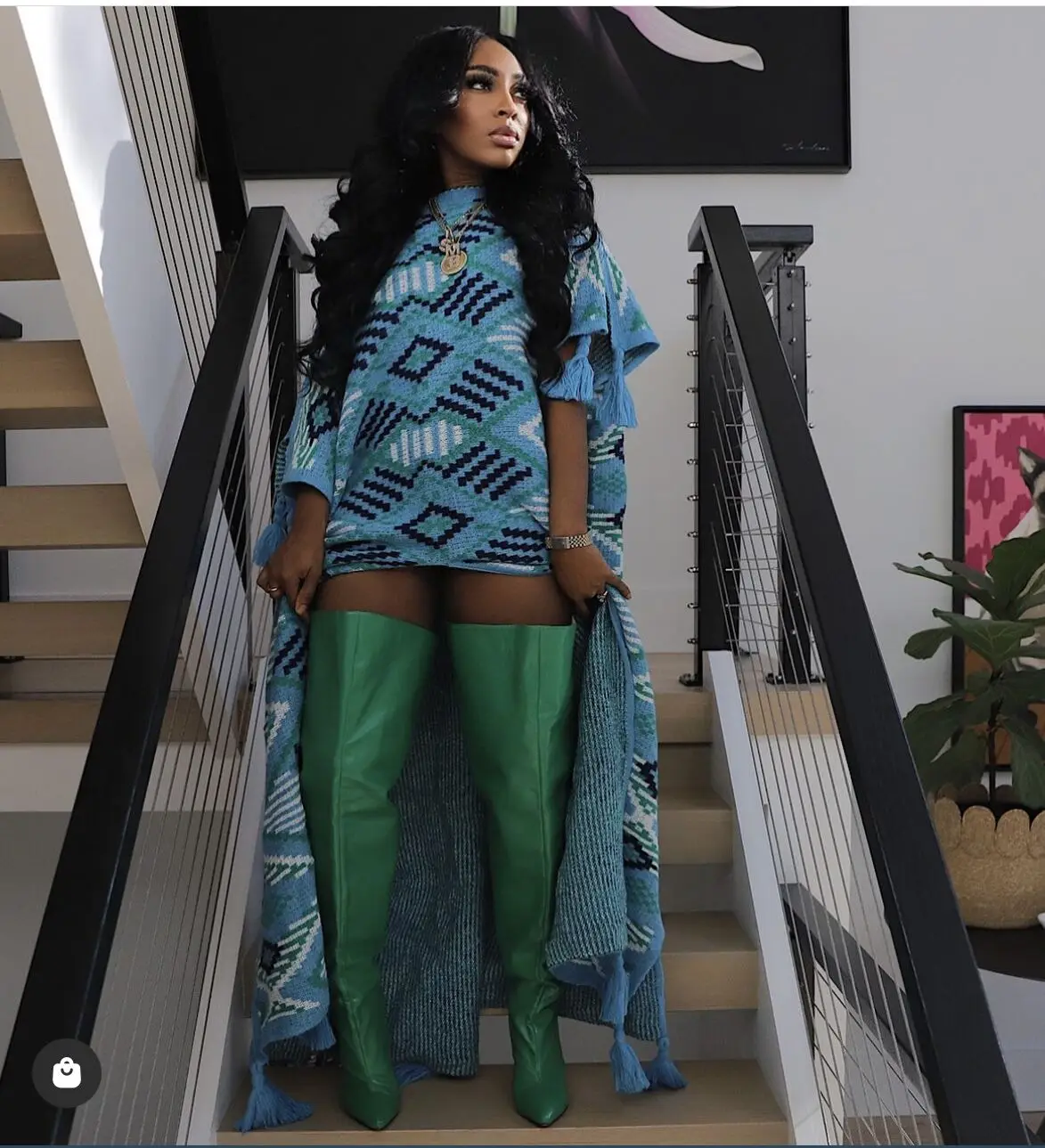 African Fashion Lady Winter Popular Printed Streetwear