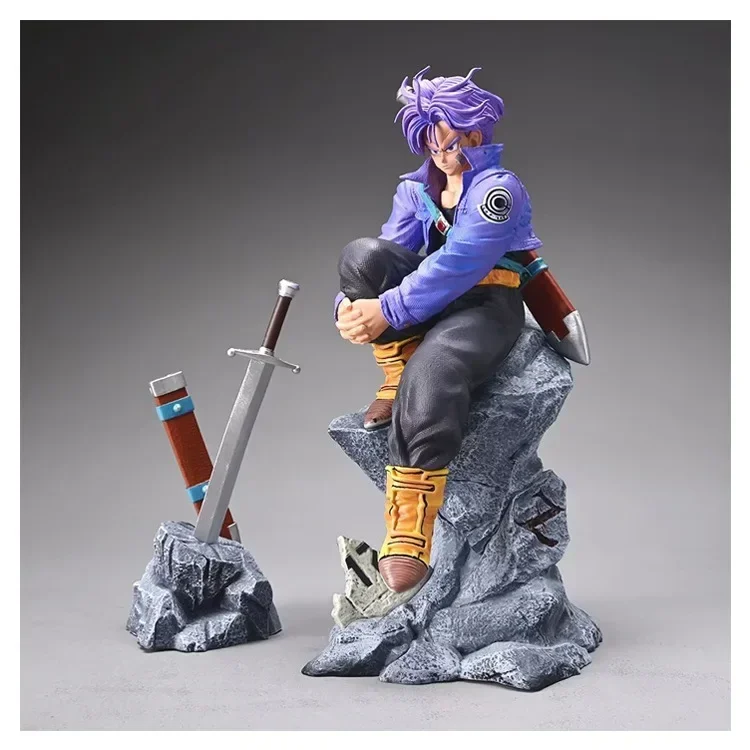 28Cm Dragon Ball Doll Dbz Trunks Doll Super Saiyan Action Doll Statua In Pvc Anime Model Handheld Decoration Collection Doll Toys C