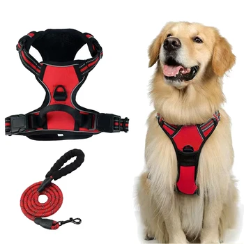 Explosion-Proof Dog Harness – Reflective Vest for Large Dogs 1