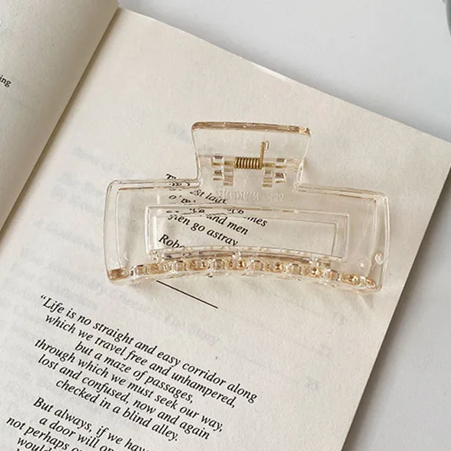 Hot Sale Solid Color Claw Clip Large Barrette Crab Hair Claws Bath Clip Ponytail Clip For Women Girls Hair Accessories Gifts 0018-10-8cm