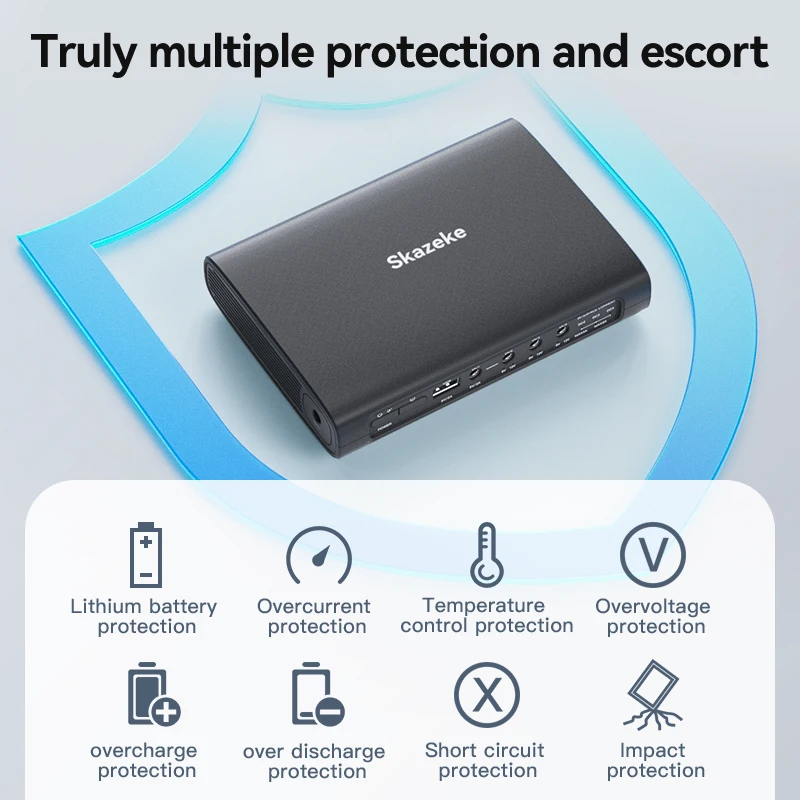 UPS Battery Backup 27000mAh Mini Small Uninterruptible Power Supply for Routers Camera Smartphone WIFI DC 5V 9V 12V