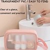3PCS/SET PVC Waterproof Transparent Cosmetic Bag Wash Bath Storage Bag Travel Multi-function Storage Bag Cosmetic Handbag 5