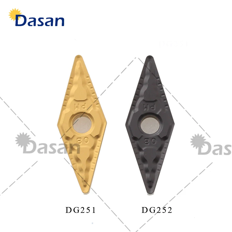 

10pcs VNMG160404 PM Carbide Inserts VNMG160408 VNMG160412 DG251 DG252 CNC Lathe Turning Blade Tool Cutter Plate for Steel