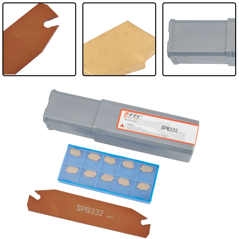 

Прочная режущая вставка SP300 с держателем для вырезания пазов SPB332 и SPB323, длительный срок службы и плотные допуски