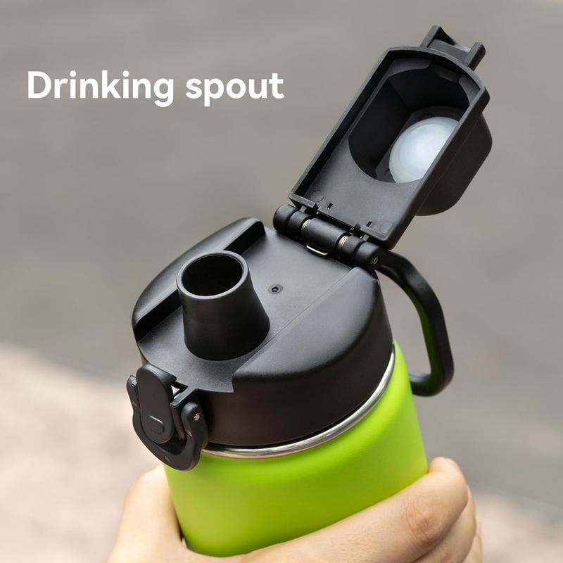 Water Bottle Spout Lid Automatic Chug Lid Wide Mouth Top Lid Safe Water Bottle Replacement Caps Top Spout Lid For Running Gym
