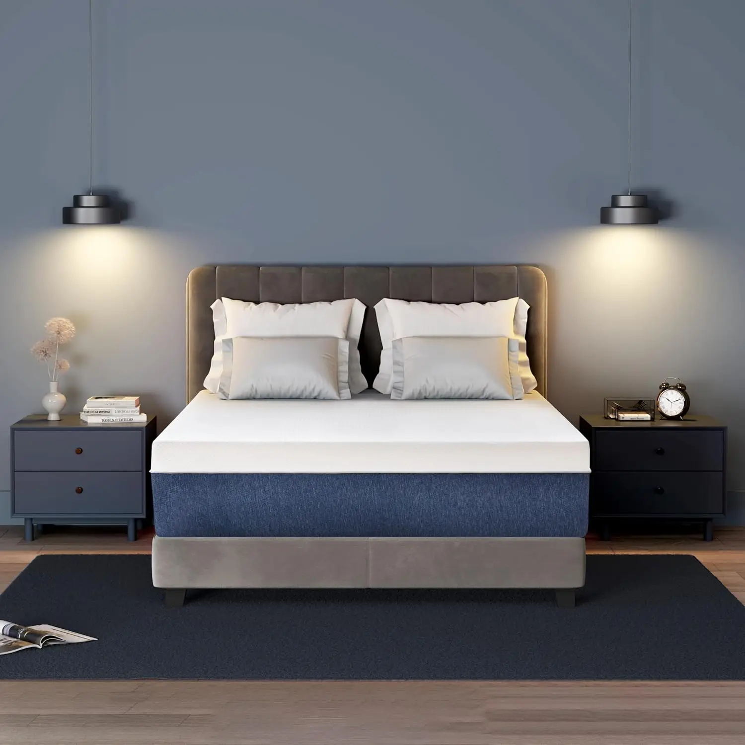 14InchCaliforniaKingMemoryFoamGelCoolingMattressBedinaBox