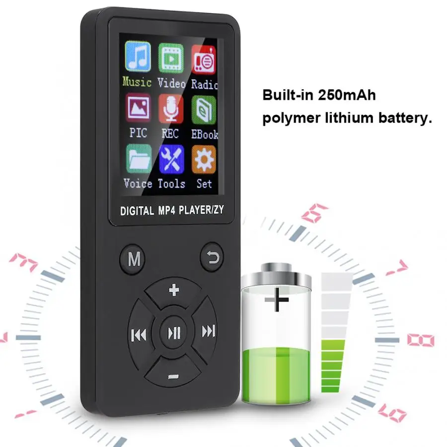 music player T1 Music MP4 Player 8G Support 32G Memory Card Eight-Diagram Tactics Buttons reproductor de musica