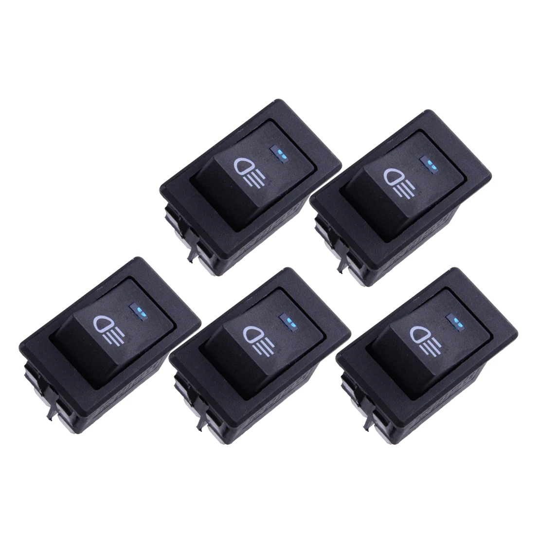 

DWCX 5 шт., туманная флюоресцентная переключатель, синяя флюоресцентная лампа для приборной панели автомобиля 12 в 35 А