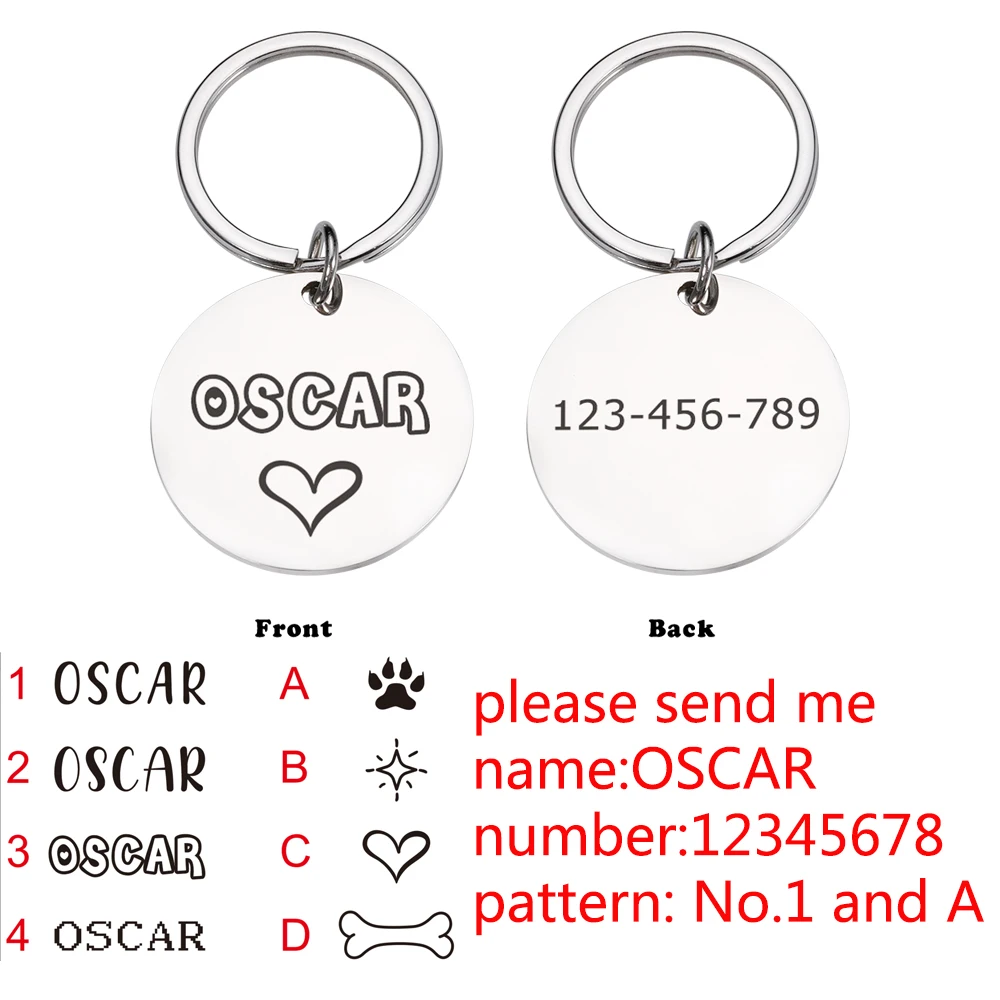 Custom Anti-lost Dog ID Tags Planet Gift for Personalized Pets Collar Tags  for Dog Owner