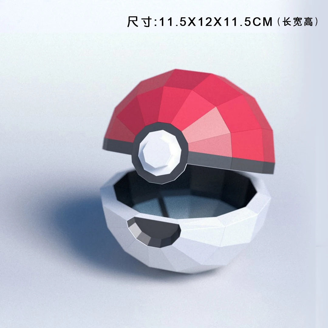 MINISO Pokemon Figures Paper Model Anime Pikachu Papercraft 3D Handmade Toys Creative Figurine Home Decor Room Decoration Gift 3d paper model