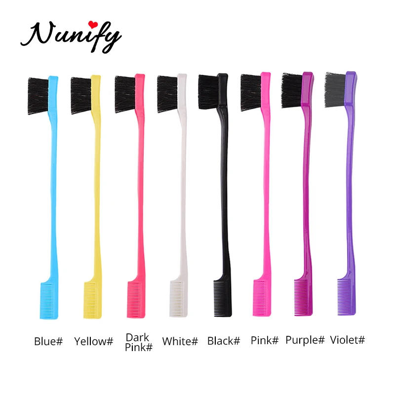 1Pcs Wax Stick For Edge Control With 1Pcs Double Side Hair Brush Comb Long-Lasting Styling Glue Stick For Broken Hair Edge Brush