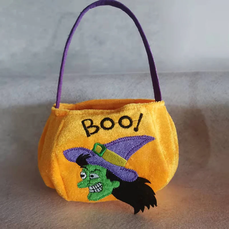 Description Picture 4 of itemHalloween Loot Party Kids Pumpkin Trick Or Treat Tote Bags Candy Bag Storage Bucket Portable Gift Basket