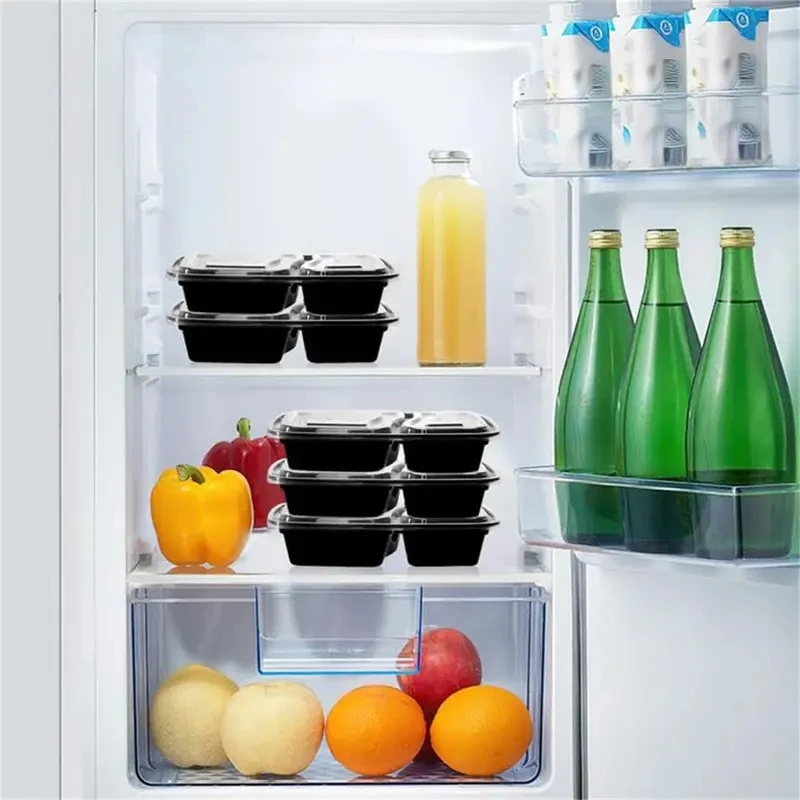 Description Picture 5 of item10PCS Disposable Meal Box with Lid Household Kitchen Restaurant Outdoor Picnic Fruits Takeout Plastic Food Storage Container