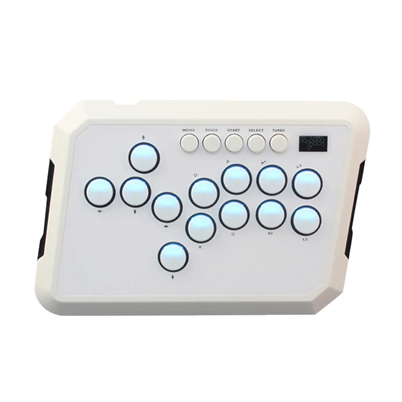 뉴스 A50 Hitbox 컨트롤러 게임용 키보드 PS4/PS5/PC/Steam Fightstick 키보드 용 RGB 라이트 아케이드 조이스틱 컨트롤러