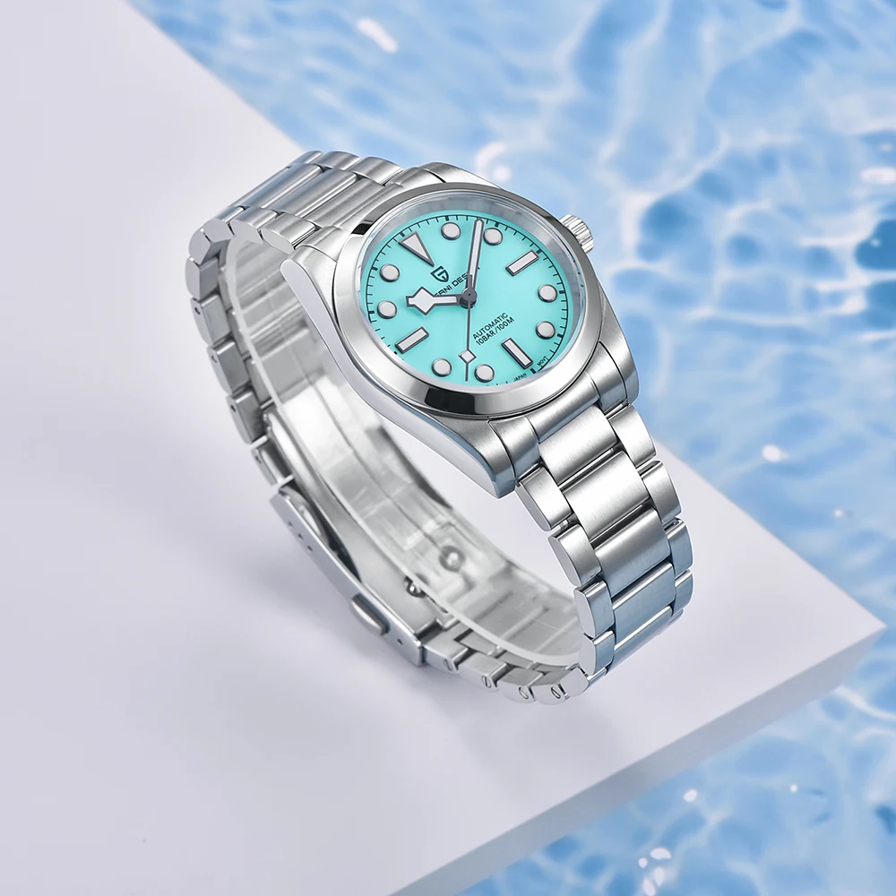 36MM Snowflake Pointer Mechanical Men Wristwatches Luxury Sapphire Glass NH35 Movement Automatic Watch for Men mechanical watch