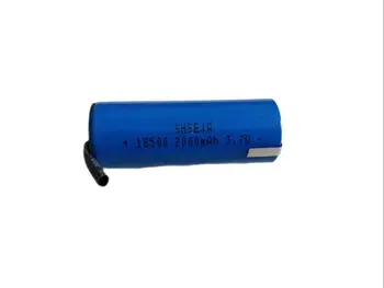 Batteria 18500 3.7V 2000mAh Ricaricabile, Batterie agli Ioni di Litio